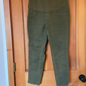 Shein olive green maternity pants